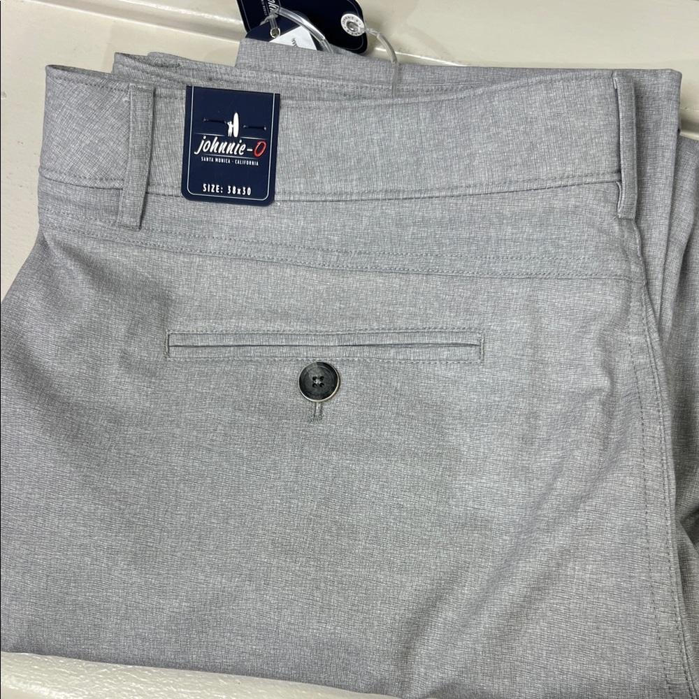 johnnie-O Light Gray Men's performance pant
